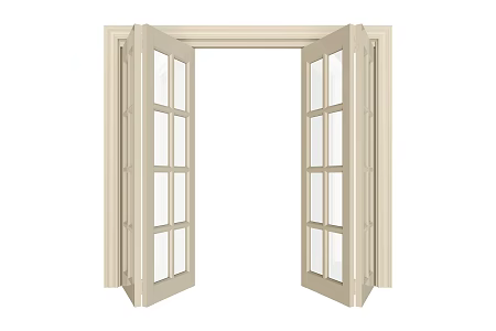 White lattice window model 3d model