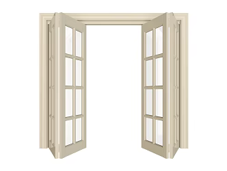 White lattice window model 3d model
