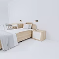 Medical Bed with Wooden Frame Side Rails and Modern Design for Hospital Patient Care