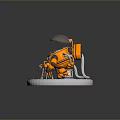 Robot Assistant Small Robot Butler Robot Butler Figure Game Figure 3d model