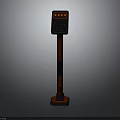 Modern Standing Equipment With Red And Black Body Control Panel And Display Screen