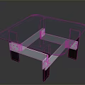 Modern Glass Top Dining Table With Wooden Legs And Metal Accents Sleek Design