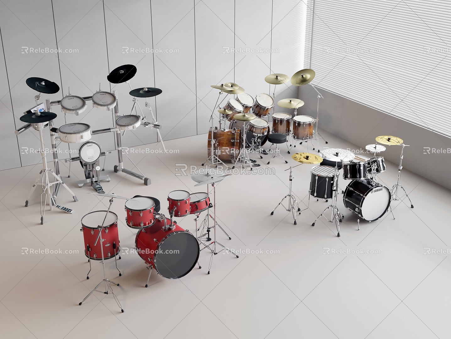 Drum set Musical instrument model