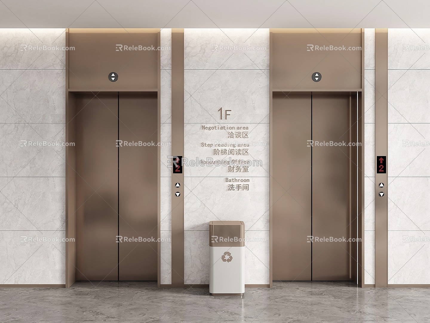 Elevator Elevator Hall Elevator Door Elevator Button Lobby Elevator Hotel Elevator 3d model