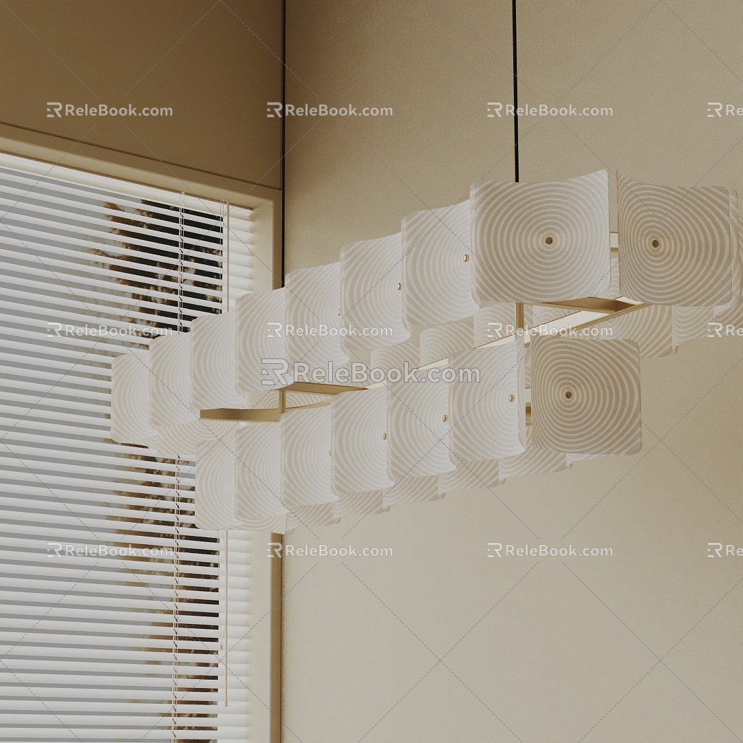 Modern chandelier 3d model