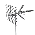 wire pole digital receiver trigeminal octawood fishbone antenna 3d model