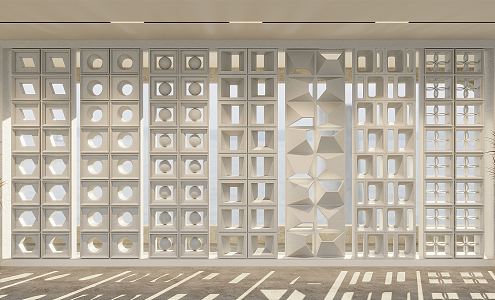 Cement component partition 3d model