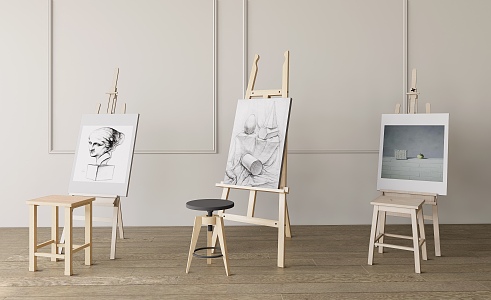 Modern easel 3d model