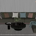 Modern Sofa Coffee Table Combination Sofa Coffee Table 3d model