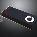 High Performance Radeon Graphics Card With Black Design And Cooling Fan