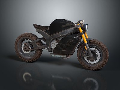 Motorcycle two-wheeled motorcycle off-road motorcycle road race motorcycle motor vehicle transport 3d model