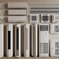 Various Types of Air Conditioners and Fans With Stylish Designs and Modern Models