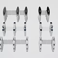 Modern gate automatic door induction door face machine door gate 3d model