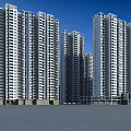 Modern High Rise Residential Buildings With Multiple Towers And Contemporary Design