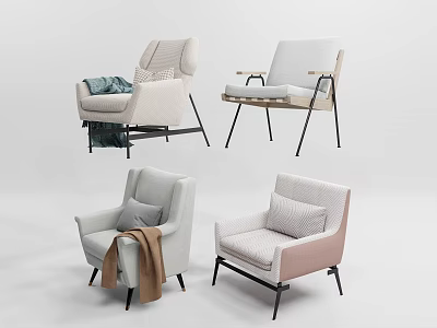 Modern Sofa Chair Leisure Chair 3d model