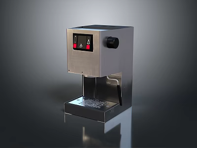 Modern Silver Computer Device With Digital Display Control Buttons And Compact Tray Base 3d model