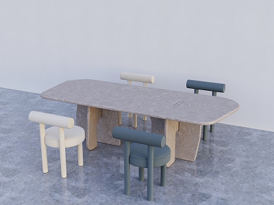 Children's tables and chairs 3d model