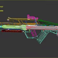 Futuristic Sci Fi Energy Rifle With Advanced Scope And Metallic Design
