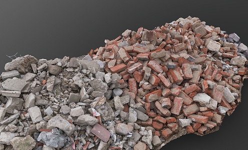 brick stone red brick building material brick concrete 3d model