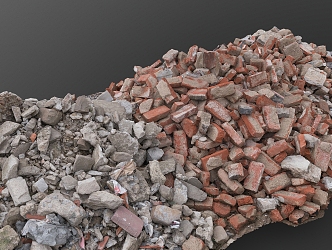 brick stone red brick building material brick concrete 3d model