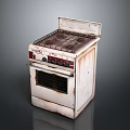 Vintage Old Rusty Gas Stove Oven Appliance For Kitchen Household Living Supplies