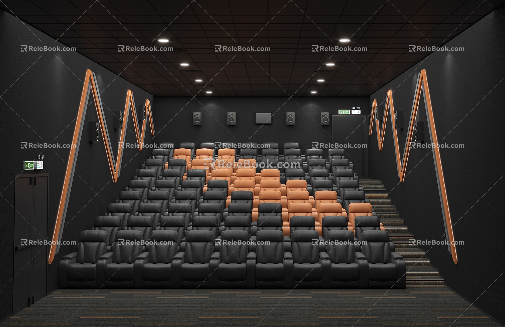 Modern Cinema Cinema No. 3d model