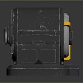 Sleek Modern Daily Use Electrical Appliance Featuring Gray Body Yellow Accents And Compact Design