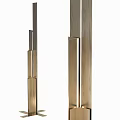 Modern Contemporary Brass Metal Wall Lamps With Vertical Striped Sleek Design For Indoor Home Decor