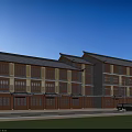Traditional Chinese Commercial Street With Multi story Storefronts Wooden Doors Windows Tile Roofs Under Blue Sky