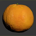 Ripe Bright Orange Fruit With Smooth Shiny Skin On Dark Surface