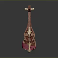 Modern String Instrument Cartoon String Instrument Animation String Instrument String 3d model