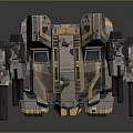 Game and Movie Mech Robot Character 3D Model With Detailed Mechanical Structure and Weapon Features