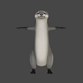 3D Animated Otter Game And Movie Character With Friendly Expression And Detailed Features