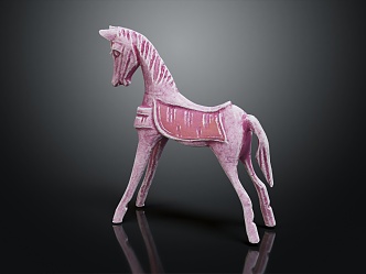 Modern Trojan toy horse 3d model