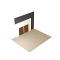 Dark Brown Wooden Double Doors With Black Handles And Panel Designs