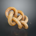 Sturdy Industrial Chain With Interconnected Circular Metal Rings For Heavy Duty Use