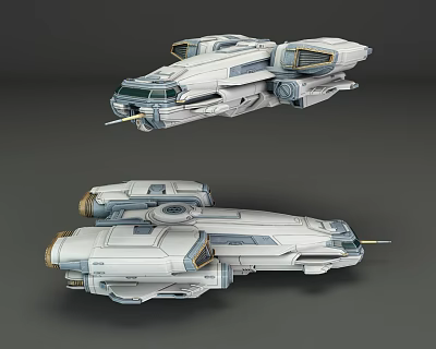 modern spaceship spaceship 3d model