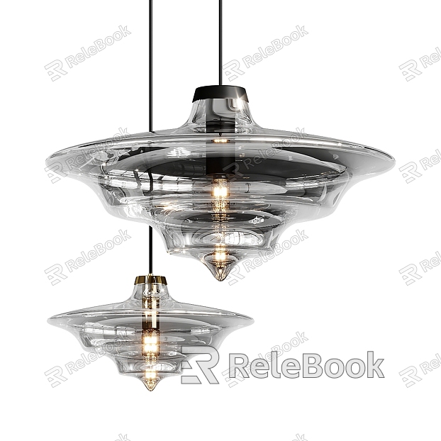 Modern glass chandelier model