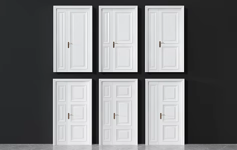 Jane Ou son mother door classical mother door entrance door 3d model