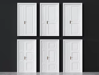 Jane Ou son mother door classical mother door entrance door 3d model