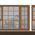 Wooden Casement Windows Modern Design With Outdoor Garden View And Wooden Flooring