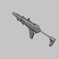MP930 variant submachine gun 3d model