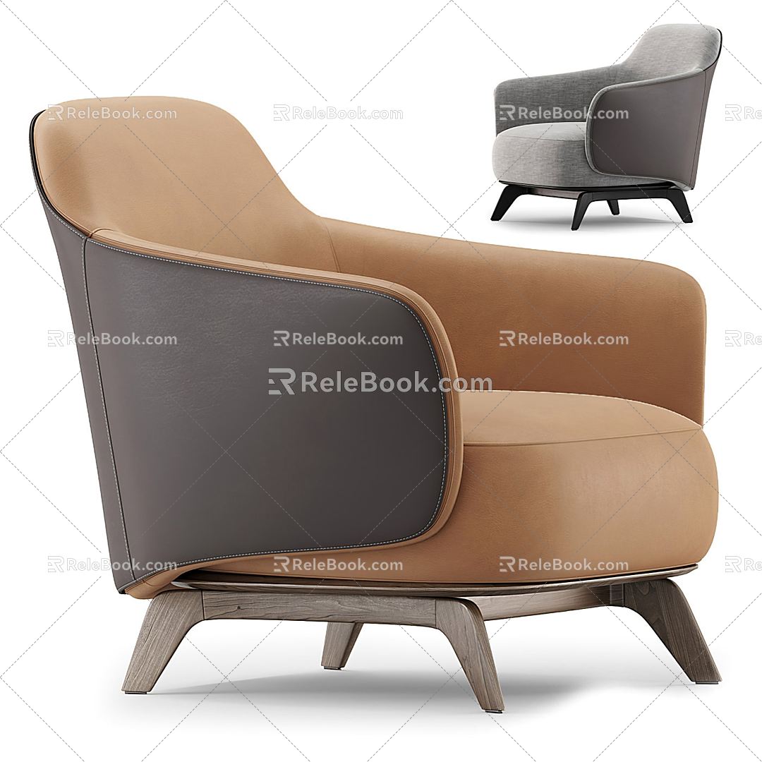 Modern Minotti Single Sofa 3d model