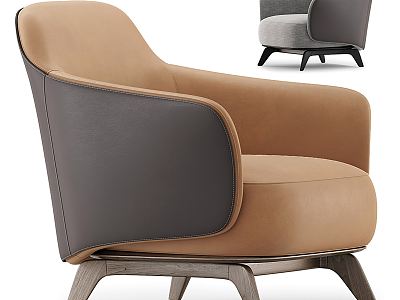 Modern Minotti Single Sofa 3d model