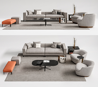 Modern Sofa Coffee Table Combination Sofa Coffee Table 3d model