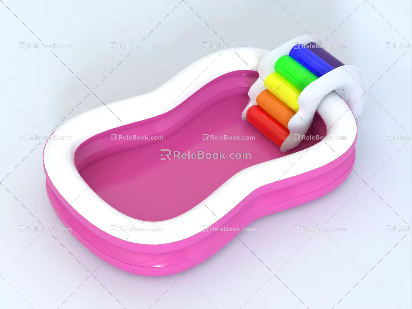 inflatable children's swimming pool small inflatable swimming pool inflatable pool inflatable boat portable swimming pool 3d model