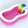 inflatable children's swimming pool small inflatable swimming pool inflatable pool inflatable boat portable swimming pool 3d model