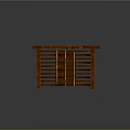 Wooden Leisure Chair With Curved Frame Structure And X Shaped Leg Design Details