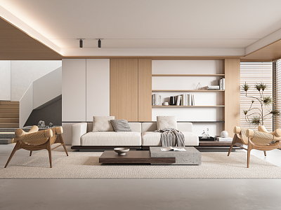 modern living room 3d model
