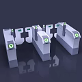 Public Facility Turnstiles Various Designs Security Access Control Systems For Public Areas